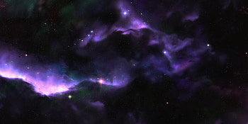 Universe, Stars, Glare, Shine, Light, Nebula HD wallpaper