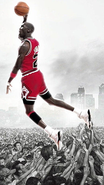 Flying jorden, flying, basket ball, jorden HD phone wallpaper