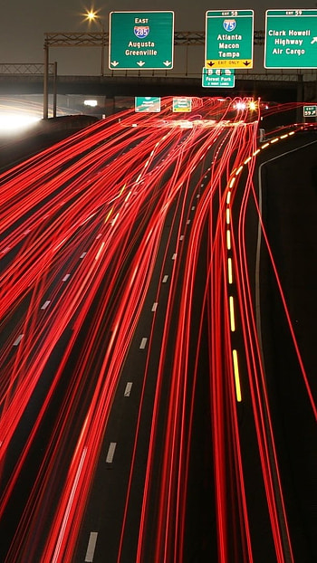 Red Light, Highway Light HD phone wallpaper