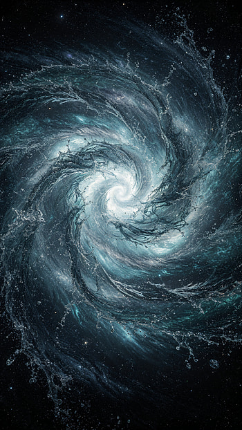Stellar Maelstrom — , Galaxy, Water HD phone wallpaper