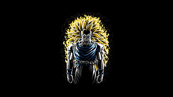 Fire and battle, Super Saiyan 3 Goku, anime , Stunning visuals HD wallpaper