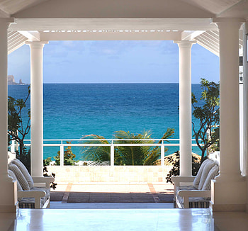 Viva La France!, chairs, view, villa, france, ocean HD wallpaper