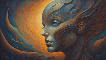 Alien Aline Alin, painting, alien, Sci Fi HD wallpaper