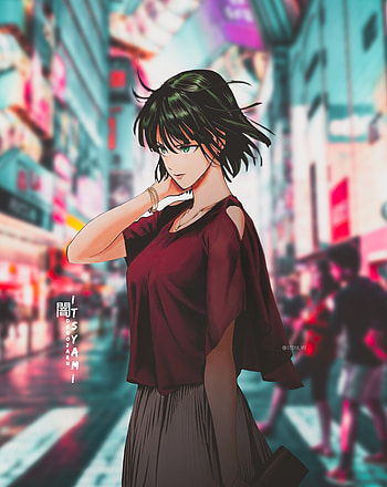 Fubuki, one punch man, cool, saitama, opm, Android, genos, eye, fashion design, tatsumaki, waifu, shonen, anime HD phone wallpaper