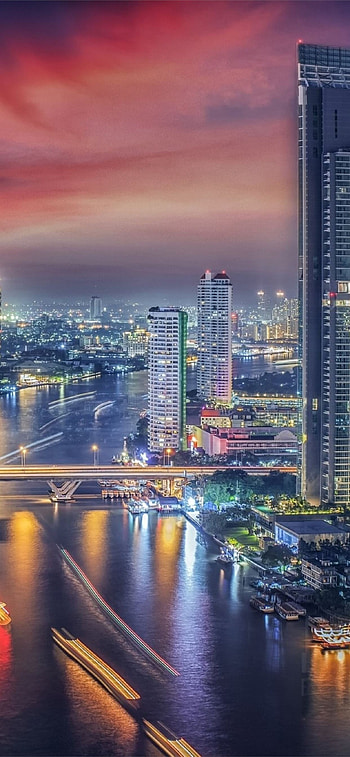 Bangkok Skyline, Travels HD phone wallpaper