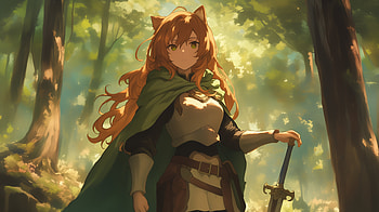 Raphtalia in the Forest - from The Rising of the Shield Hero, Anime, The Rising of the Shield Hero, Raphtalia (The Rising of the Shield Hero) HD wallpaper