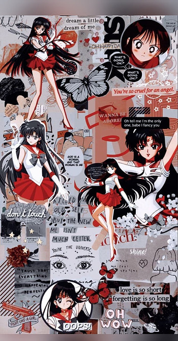Sailor mars, girl, anime HD phone wallpaper