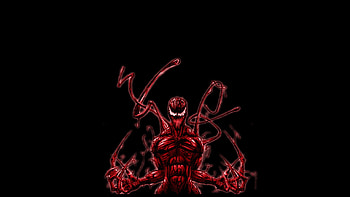 Carnage, comic, black, marvel HD wallpaper
