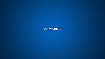 samsung, company, logo, blue, white HD wallpaper