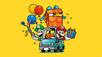 Mario & Luigi Nintendo Celebration Ride, video game, Luigi, Mario, Nintendo HD wallpaper