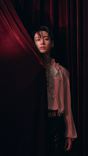 Jungkook, magenta, collar HD phone wallpaper