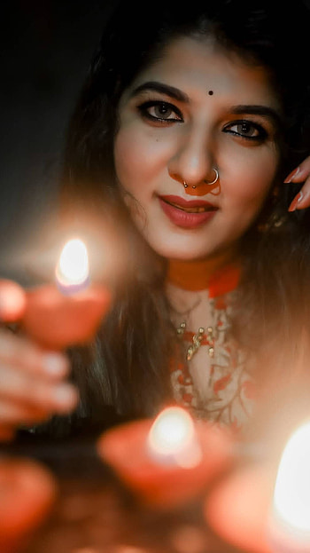 Aswathy Nair, model, mallu actress, happy diwali HD phone wallpaper