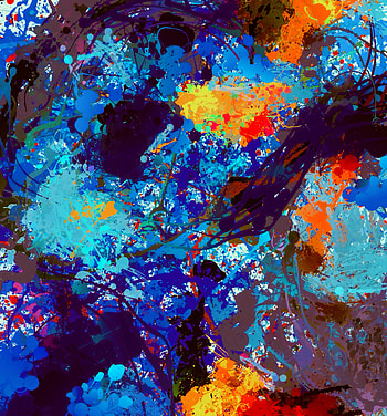 Abstract, Bright, Multicolored, Motley, Paint, Stains, Spots, Colorful, Colourful HD phone wallpaper