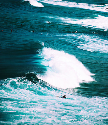 Nature, Waves, Serfing, Ocean, Foam, Surf HD phone wallpaper