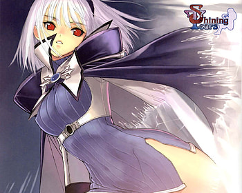 shining tears, sexy, white, cute, red eyes, beauty, wind, cape, white hair, short hair HD wallpaper