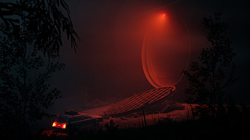 Pacific Drive Game - Mysterious Red Eclipse, video game, Pacific Drive HD wallpaper