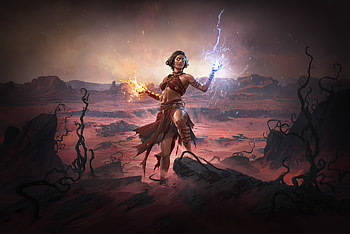 Path of Exile 2 Shaman - Stunning, Video Game, Magic Spell HD wallpaper
