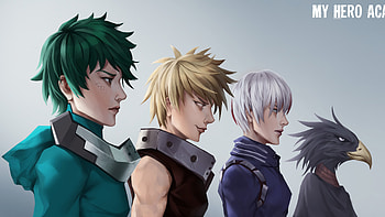My Hero Academia Characters In Row HD wallpaper