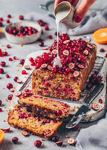 Cranberry orange bread, Vegan delight, Zesty creation, Baking inspiration HD phone wallpaper