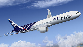 All Nippon Airways, B777-9X, Boeing 777-9XD, Aviation artwork HD wallpaper
