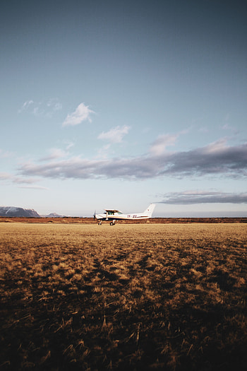 Landscape, Nature, Miscellanea, Miscellaneous, Field, Plane, Airplane HD phone wallpaper