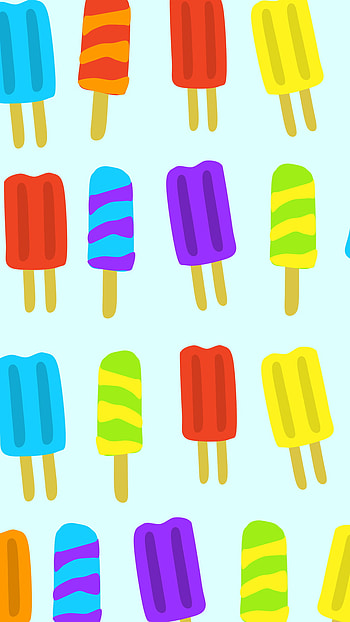 Bright color popsicle, popsicle, brightcolor, ice cream HD phone wallpaper