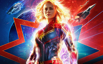 Poster, Captain Marvel HD wallpaper
