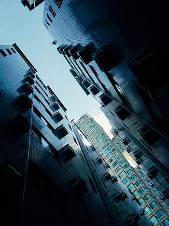 Cities, Sky, Architecture, Building, Skyscrapers, Bottom View HD phone wallpaper