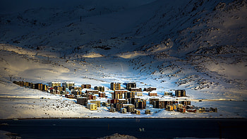 Greenland, Travels, City winter town, Arctic Greenland HD wallpaper