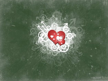 Vector love, hearts, vector HD wallpaper