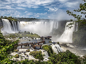 Brazil, Iguazu Falls HD wallpaper