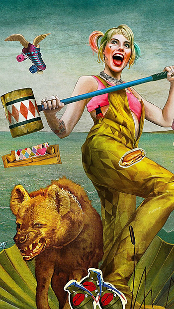 Margot Robbie, brids of prey, hollywood movie HD phone wallpaper