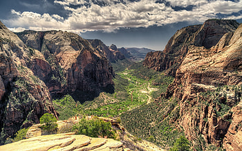 Zion National Park, Valley canyon, Mountains rocks, America USA HD wallpaper