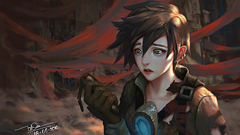 Tracer Overwatch Best Art, overwatch, games, xbox-games, ps-games, pc-games, deviantart HD wallpaper