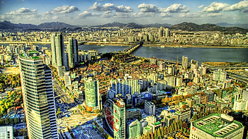 Cities, Building, View From Above, Skyscrapers, r, South Korea HD wallpaper