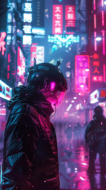 Cyberpunk Cityscape - Futuristic Neon, Sci Fi, cyberpunk, neon, futuristic, cityscape HD phone wallpaper