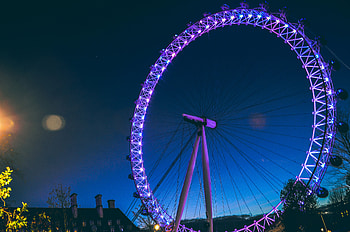 Ferris Wheel With Lights, ferris-wheel, graphy HD wallpaper