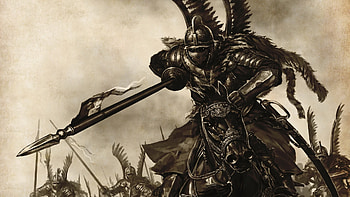 Polish Army, black horses, Hussar, With Fire, : HD wallpaper
