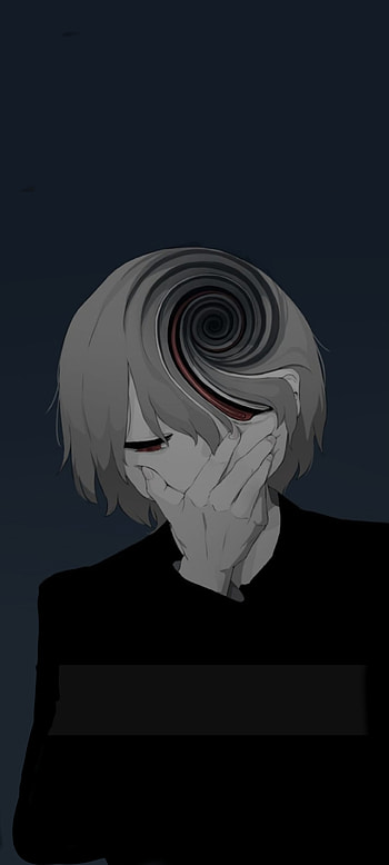 Confused, Anime, Blue, Sad, Life, Avogado6, Black HD phone wallpaper