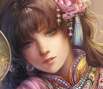 Close Up, sexy, hot, cute, chinese, girl, beautiful, oriental, beauty, nice, anime girl, anime, pretty, flower HD wallpaper