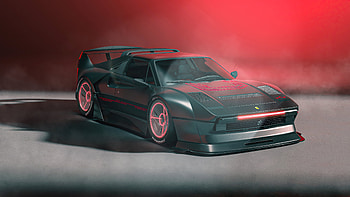 Ferrari 308 GTS The Reaper, ferrari-308-gts, ferrari, cars, artstation HD wallpaper