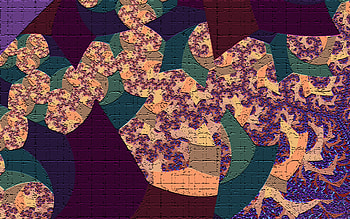 Picasso takes a hit, texture, fractal, abstract, color HD wallpaper