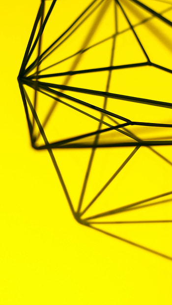 A Yellow, Geometric Design HD phone wallpaper