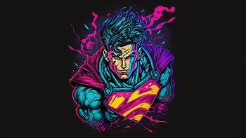 Retrofied Superman, superman, superheroes, artist, artwork, digital-art, deviantart HD wallpaper