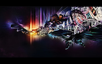 cool abstract graffiti HD wallpaper