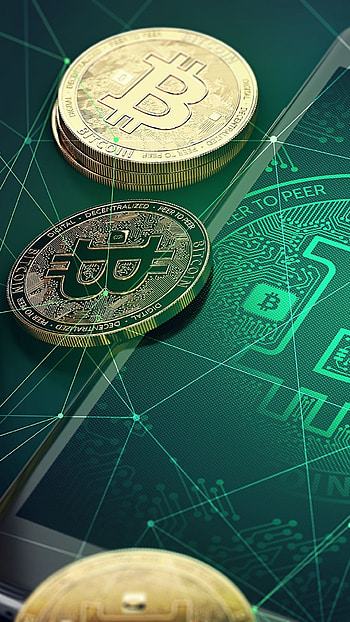 Bitcoin mining, Digital currency creation, Complex algorithms, Network security HD phone wallpaper