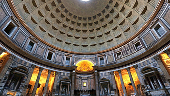 Pantheon, Interior, 3d model, Matthew Brennan HD wallpaper
