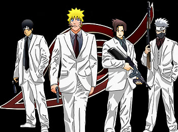 konoha mafia, sasuke, naruto, kakashi, sai HD wallpaper