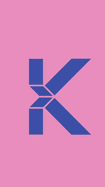 K Letter, Pink Background HD phone wallpaper