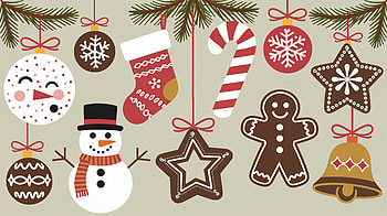 Festive Christmas Ornaments - Ultra, christmas ornaments, Christmas, holiday decorations, snowman, gingerbread HD wallpaper